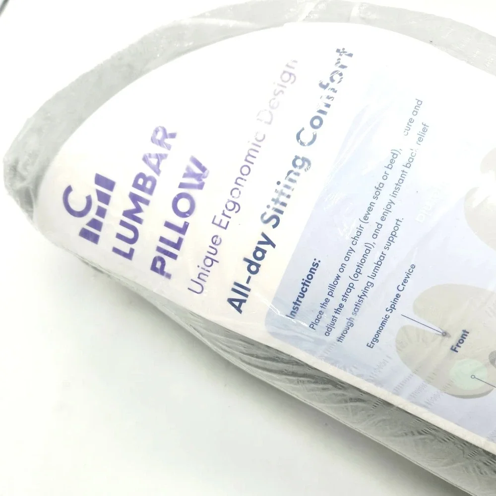 Cushion Lab Extra Dense Lumbar Pillow Patented Ergonomic Multi-Region‎ Back Pain